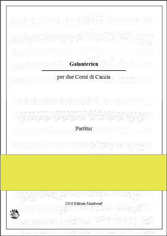 Pflaum, Matthias&nbsp;&nbsp;Galanterien - 34 Stücke für 2 Hörner&nbsp;&nbsp;