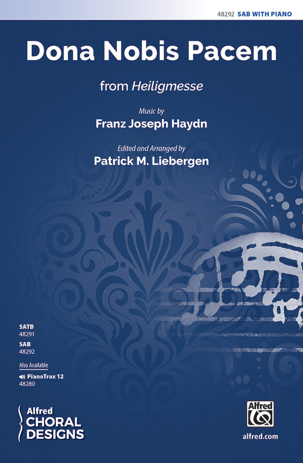 Dona Nobis Pacem from 'Heiligenmesse'&nbsp;&nbsp;for mixed chorus (SAB) and piano&nbsp;&nbsp;score (la)