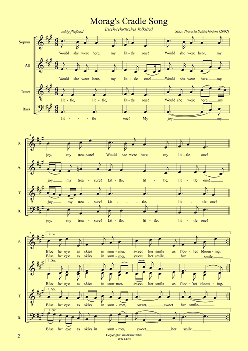 Theresia Schlechtriem, Morag's Cradle Song&nbsp;&nbsp;&nbsp;&nbsp;