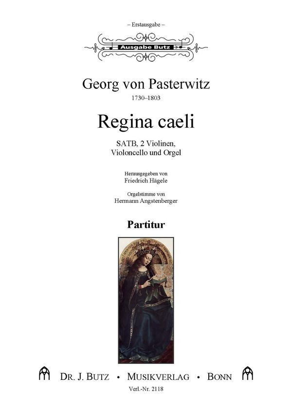 Pasterwitz, G. v., Regina caeli&nbsp;&nbsp;SATB, 2 Vl, Vc und Orgel&nbsp;&nbsp;