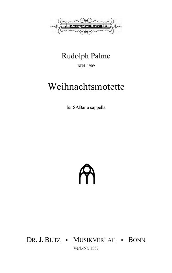 Palme, Rudolph, Freuet euch&nbsp;&nbsp;SABar&nbsp;&nbsp;