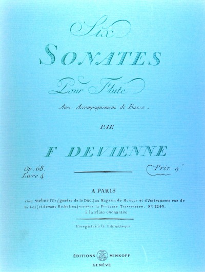 Devienne  Six Sonates pour Flute  