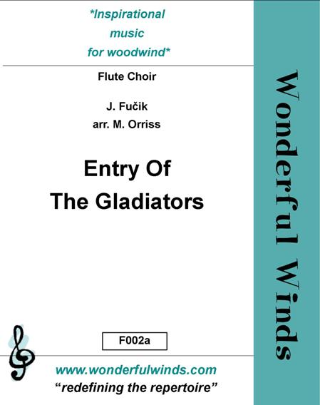 Entry of the Gladiators  for flute choir  and percussion  score and parts