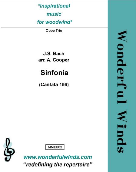 Bach, J.S., Sinfonia (Cantata 156)  2 Oboes, CA  