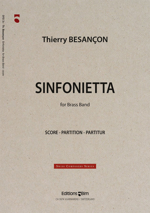 Thierry Besançon, Sinfonietta&nbsp;&nbsp;Brass Band&nbsp;&nbsp;Partitur