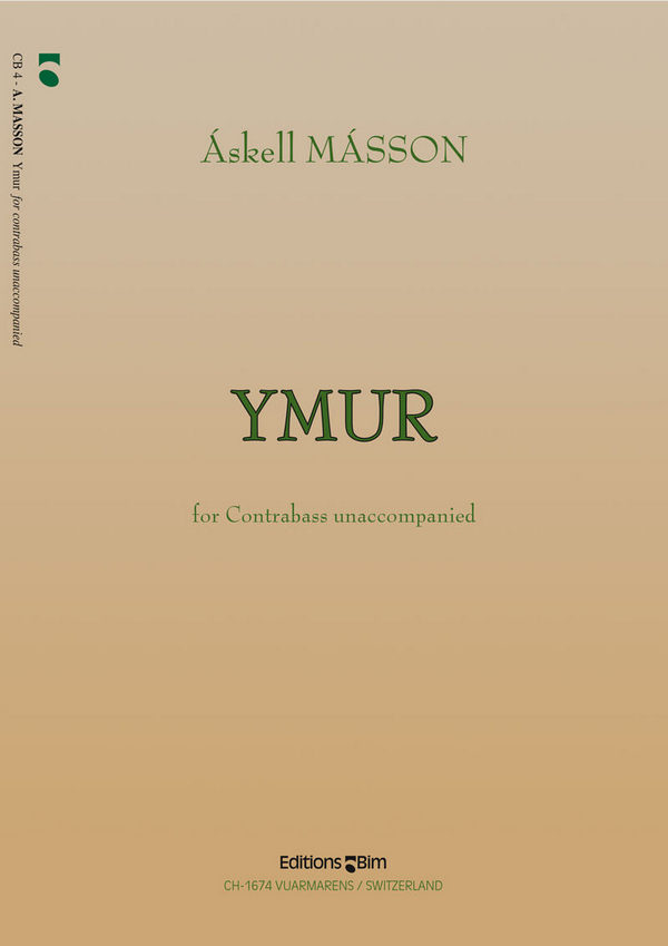 Askell Masson, Ymur [Quiet Music]&nbsp;&nbsp;Double Bass&nbsp;&nbsp;Buch