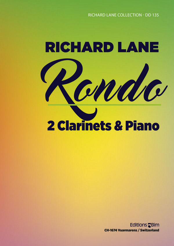Richard Lane, Rondo&nbsp;&nbsp;2 Clarinets and Piano&nbsp;&nbsp;Buch