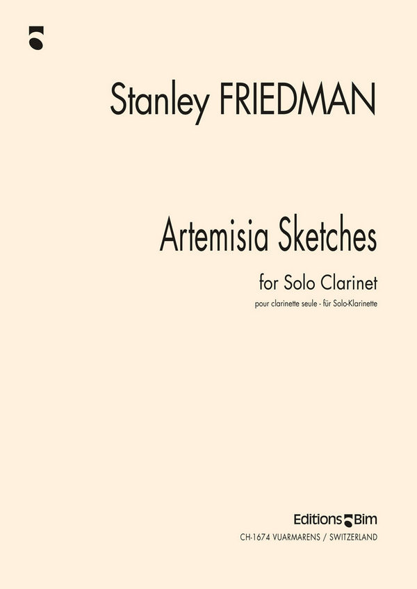 Stanley Friedman, Artemisia Sketches&nbsp;&nbsp;Klarinette&nbsp;&nbsp;Buch