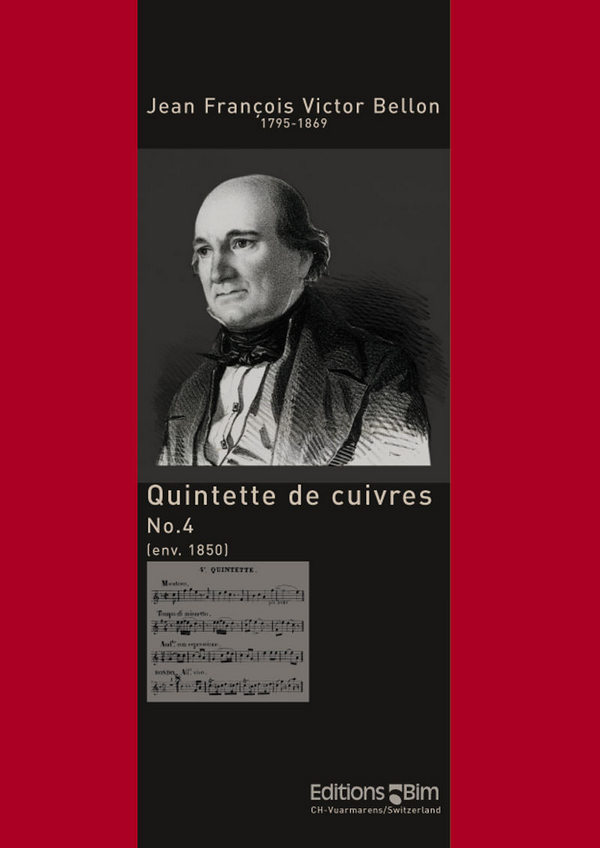 Jean Bellon, Quintette No. 4&nbsp;&nbsp;Blechbläserquintett&nbsp;&nbsp;Partitur + Stimmen