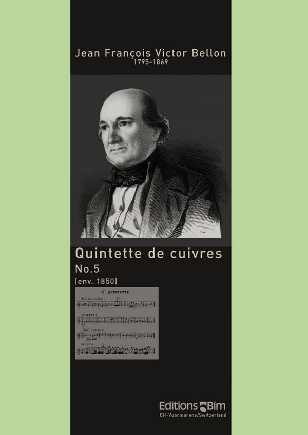 Jean Bellon, Quintette No. 5&nbsp;&nbsp;Blechbläserquintett&nbsp;&nbsp;Partitur + Stimmen