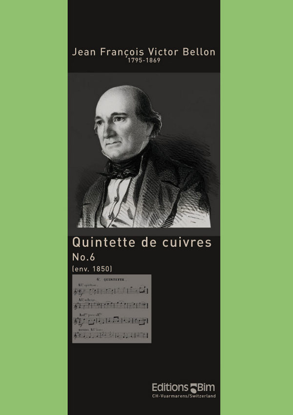 Jean Bellon, Quintette No. 6&nbsp;&nbsp;Blechbläserquintett&nbsp;&nbsp;Partitur + Stimmen