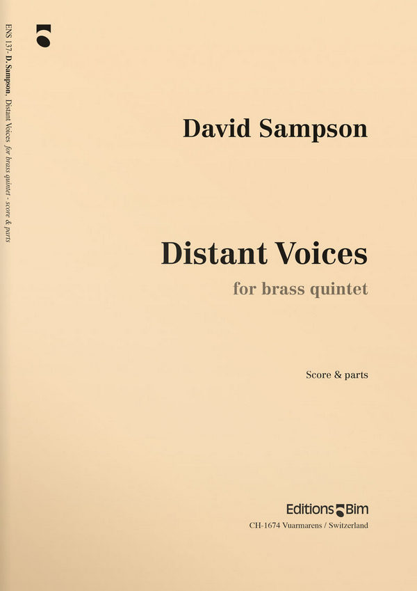 David Sampson, Distant Voices&nbsp;&nbsp;Blechbläserquintett&nbsp;&nbsp;Stimmensatz