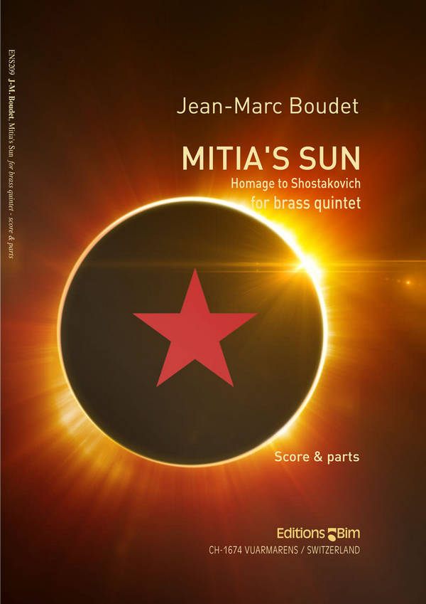 Jean-Marc Boudet, Mitia's Sun&nbsp;&nbsp;Blechbläserquintett&nbsp;&nbsp;Partitur + Stimmen