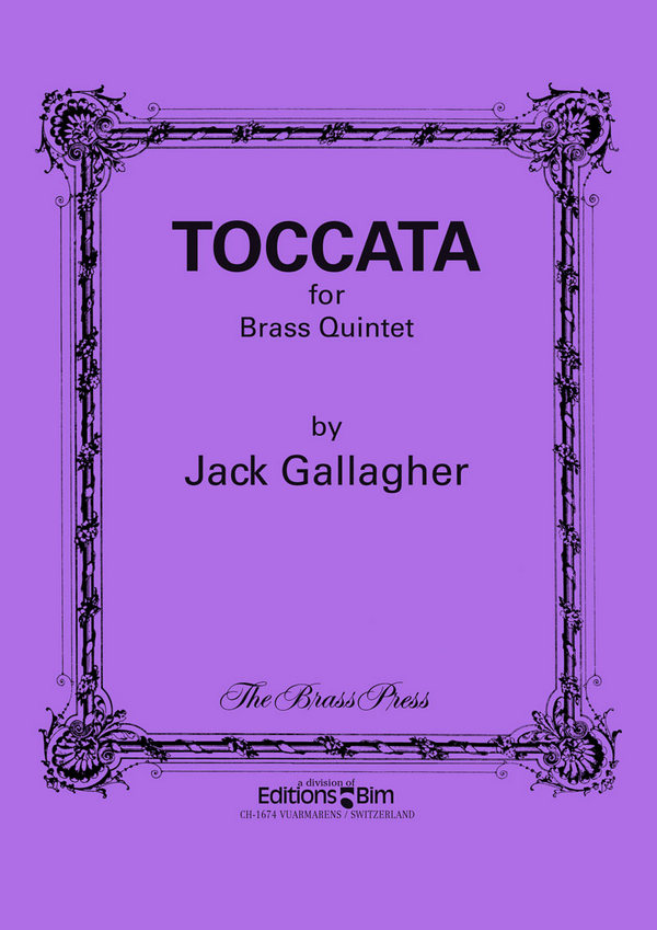 Jack Gallagher, Toccata&nbsp;&nbsp;Blechbläserquintett&nbsp;&nbsp;Stimmensatz