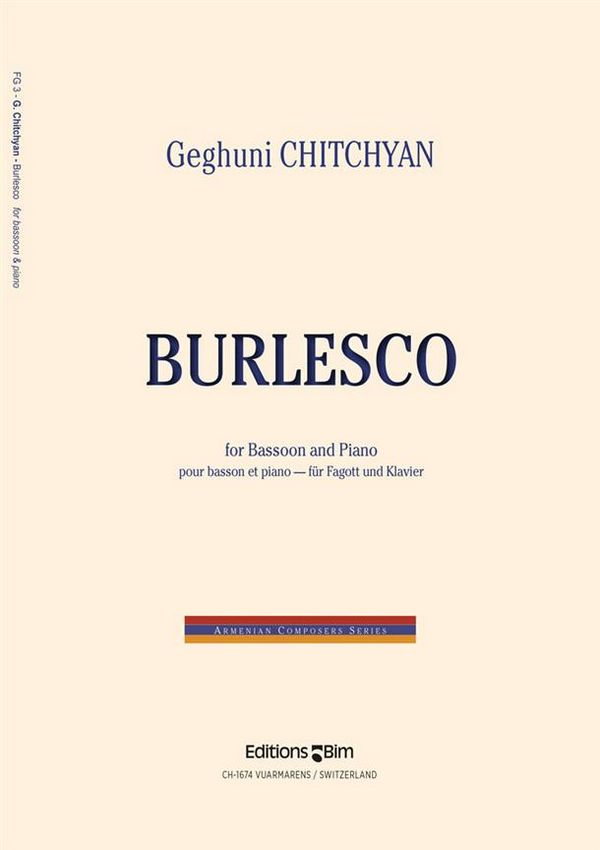Geghuni Chitchyan, Burlesco&nbsp;&nbsp;Fagott und Klavier&nbsp;&nbsp;Buch
