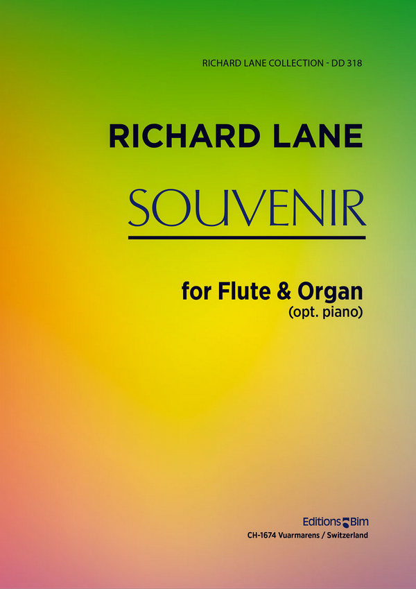 Richard Lane, Souvenir&nbsp;&nbsp;Flute and Organ&nbsp;&nbsp;Buch