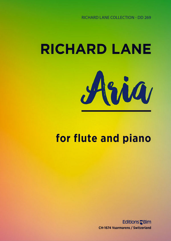 Richard Lane, Aria&nbsp;&nbsp;Flöte und Klavier&nbsp;&nbsp;Buch