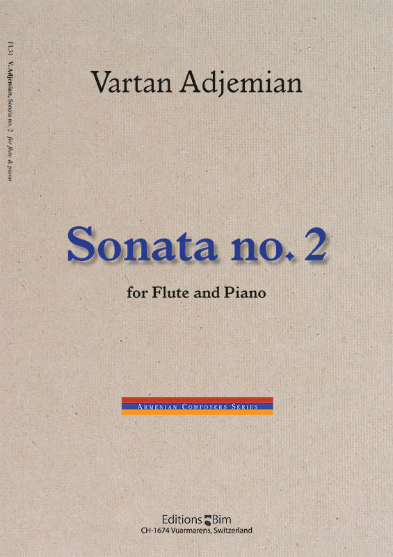 Vartan Adjemian, Sonata No. 2&nbsp;&nbsp;Flöte und Klavier&nbsp;&nbsp;Buch