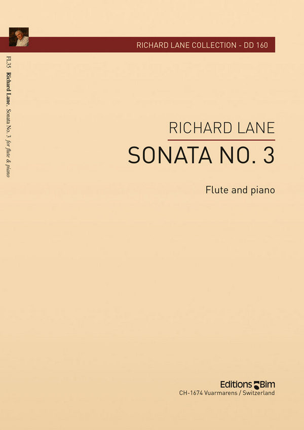 Richard Lane, Sonata No. 3&nbsp;&nbsp;Flöte und Klavier&nbsp;&nbsp;Buch