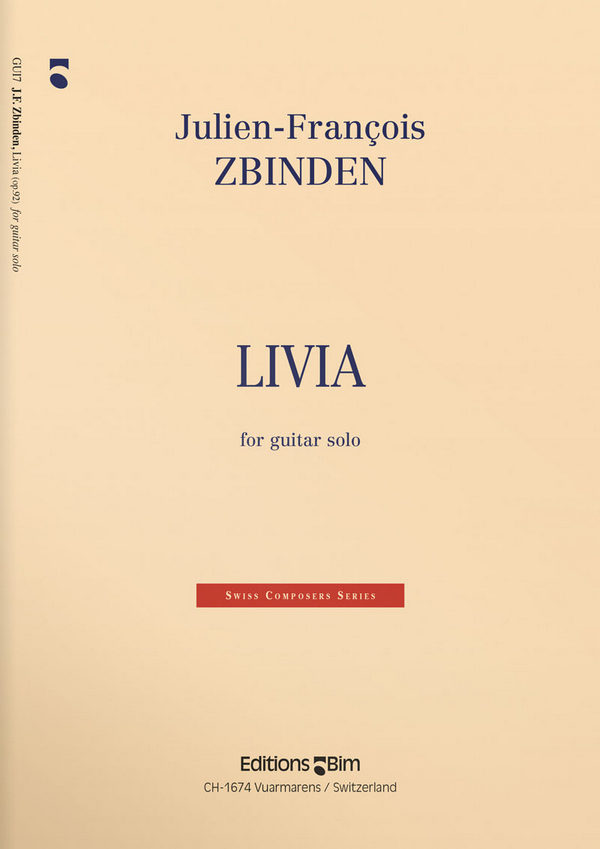Julien-François Zbinden, Livia&nbsp;&nbsp;Gitarre&nbsp;&nbsp;Buch