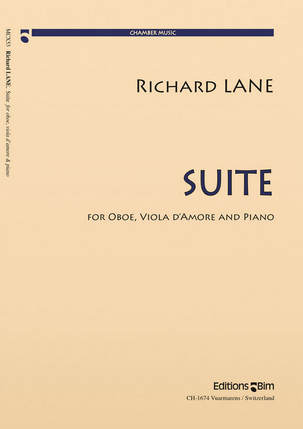 Richard Lane, Suite&nbsp;&nbsp;Oboe, Viola D?Amore and Piano&nbsp;&nbsp;Stimmensatz