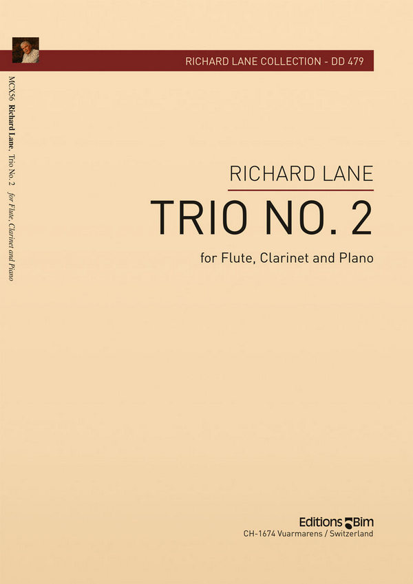 Richard Lane, Trio N° 2&nbsp;&nbsp;Flute, Clarinet In Bb and Piano&nbsp;&nbsp;Stimmensatz