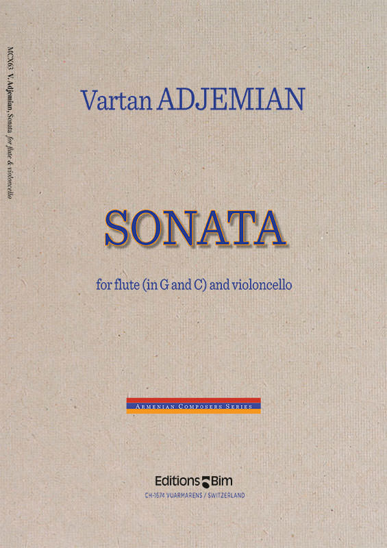 Vartan Adjemian, Sonata&nbsp;&nbsp;Flute and Cello&nbsp;&nbsp;Stimmensatz