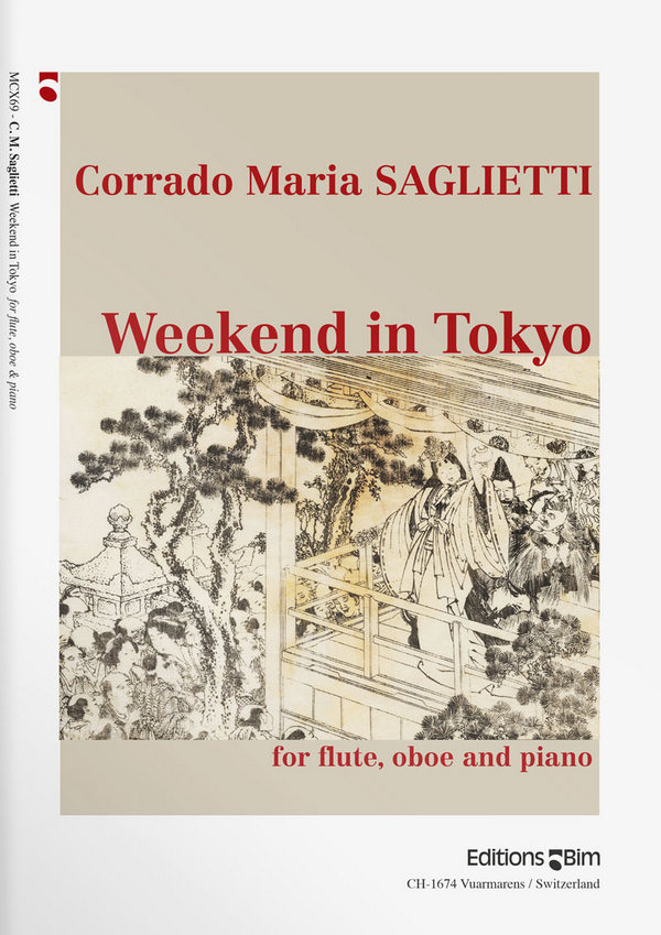 Corrado Maria Saglietti, Weekend In Tokyo&nbsp;&nbsp;Flute, Oboe and Piano&nbsp;&nbsp;Stimmensatz