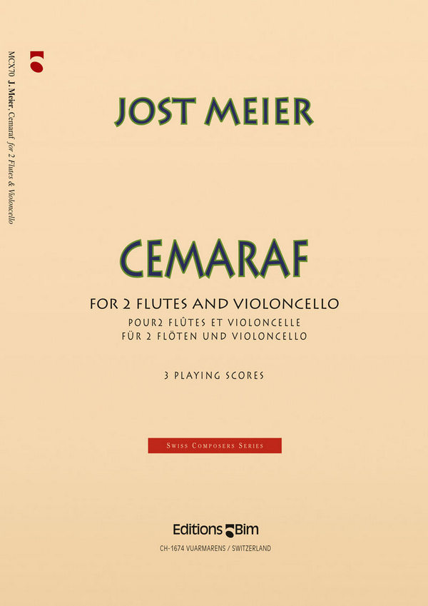 Jost Meier, Cemaraf&nbsp;&nbsp;2 Flutes and Cello&nbsp;&nbsp;Stimmensatz