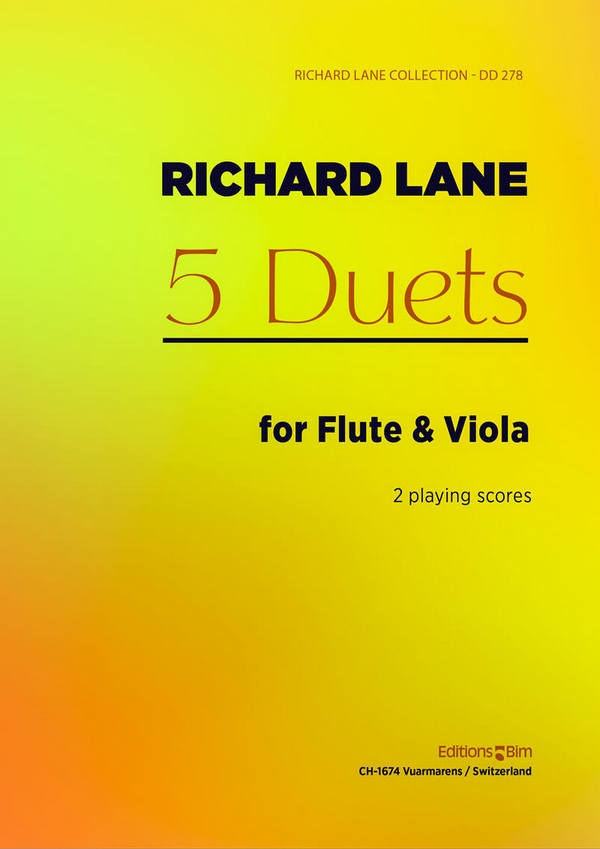 Richard Lane, 5 Duets&nbsp;&nbsp;Flute and Viola&nbsp;&nbsp;Stimmensatz