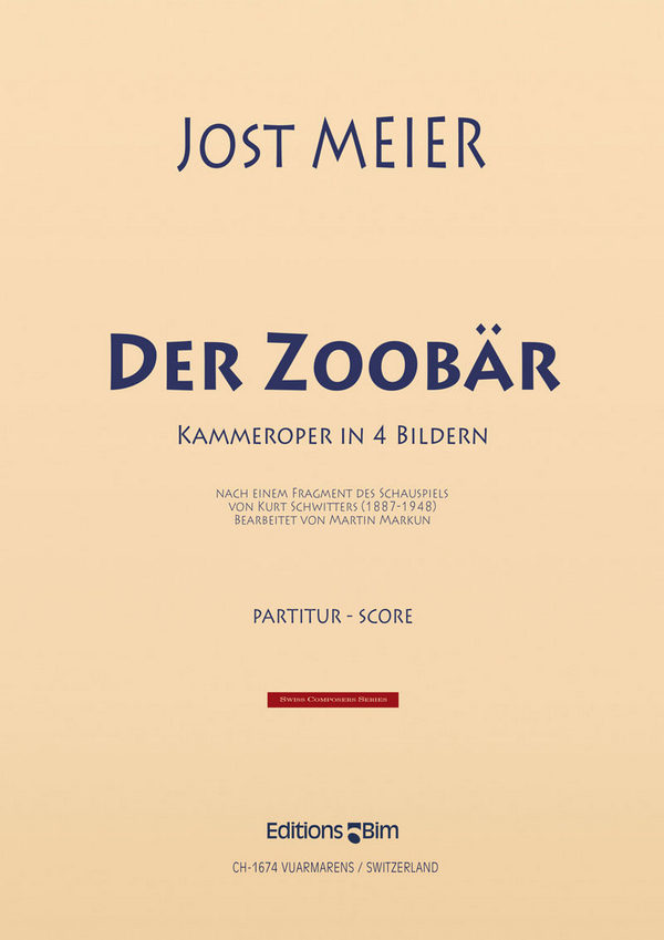 Jost Meier, Zoobär&nbsp;&nbsp;10 Actors, Choir and Orchestra&nbsp;&nbsp;Partitur