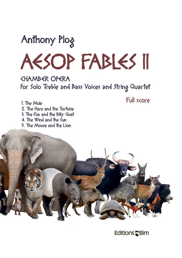 Anthony Plog, Aesop Fables II&nbsp;&nbsp;2 Soli and String Quartet&nbsp;&nbsp;Partitur