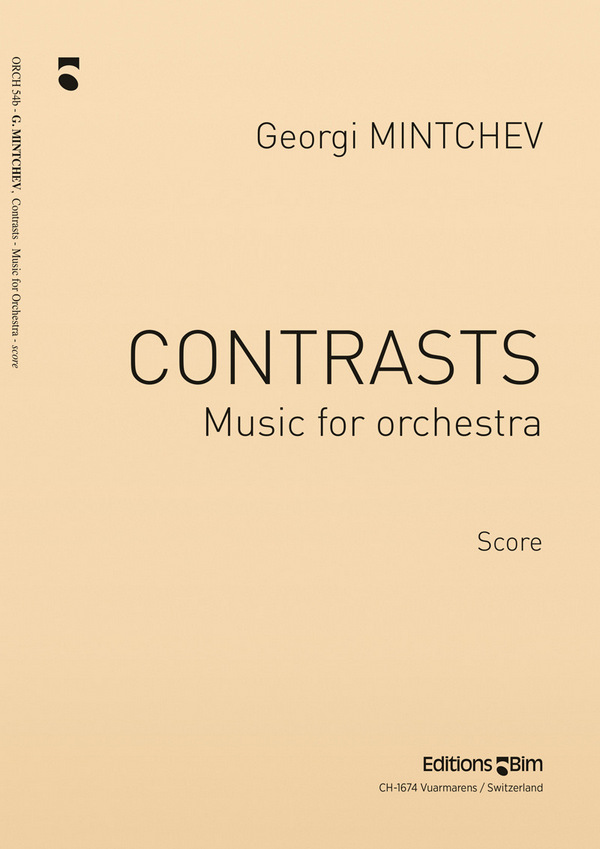 Georgi Mintchev, Contrasts - Music For Orchestra&nbsp;&nbsp;Symphony Orchestra&nbsp;&nbsp;Partitur