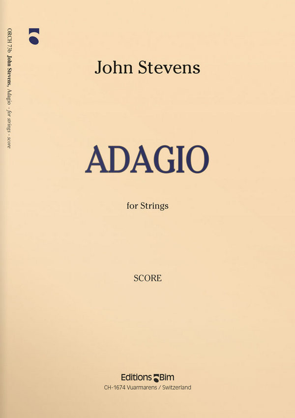 John Stevens, Adagio&nbsp;&nbsp;Streichorchester&nbsp;&nbsp;Partitur