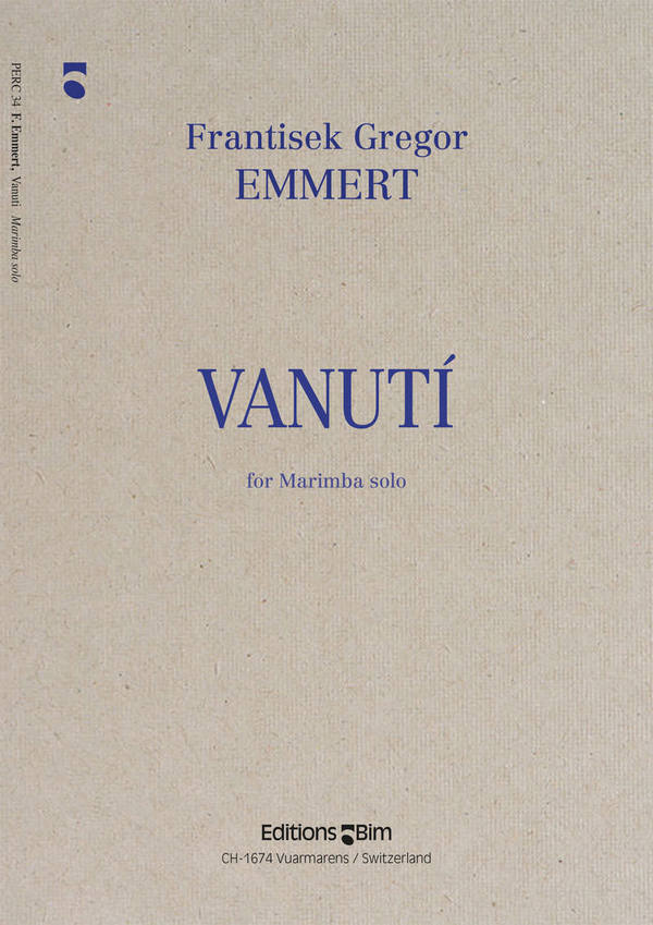 Frantisek Emmert, Vanuti&nbsp;&nbsp;Marimba Solo&nbsp;&nbsp;Buch