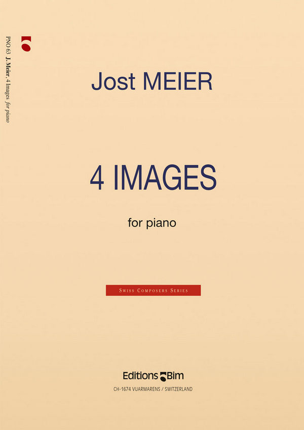 Jost Meier, 4 Images&nbsp;&nbsp;Klavier&nbsp;&nbsp;Buch