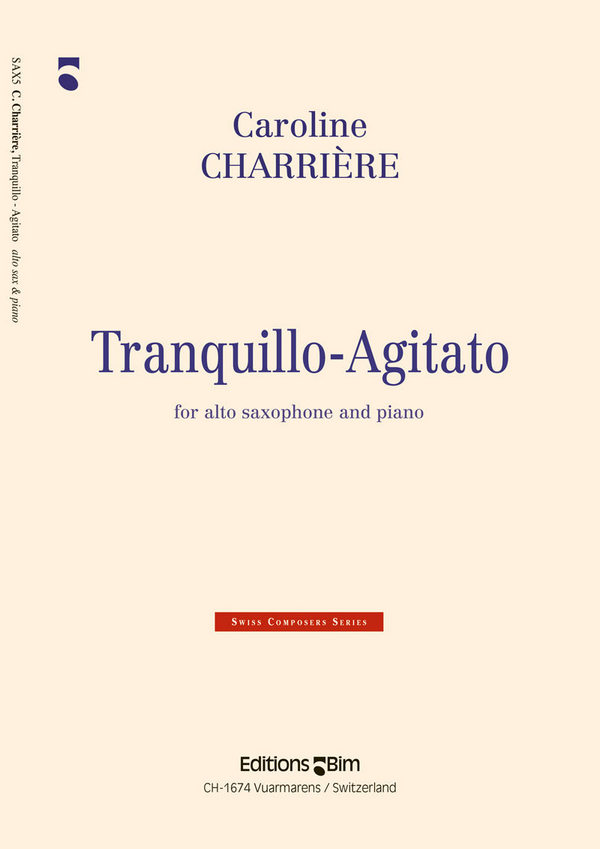 Tranquillo - Agitato  for alto saxophone and piano  