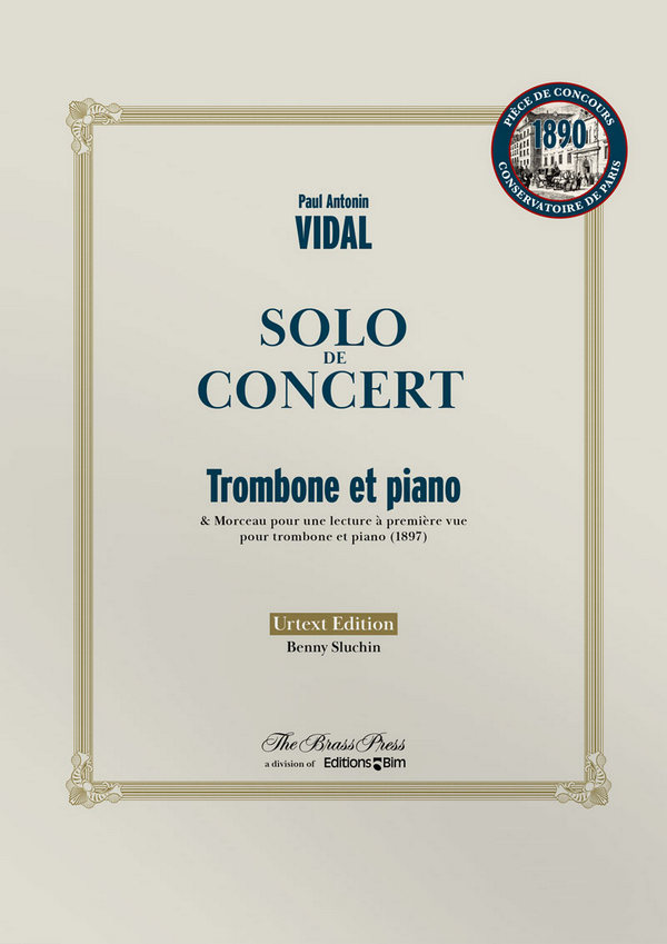 Solo De Concert&nbsp;&nbsp;pour trombone et piano&nbsp;&nbsp; 
