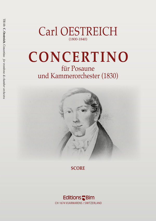 Carl Oestreich, Concertino&nbsp;&nbsp;Trombone and Orchestra&nbsp;&nbsp;Partitur