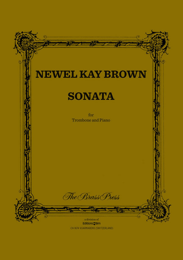 Newel Kay Brown, Sonata&nbsp;&nbsp;Posaune und Klavier&nbsp;&nbsp;Buch