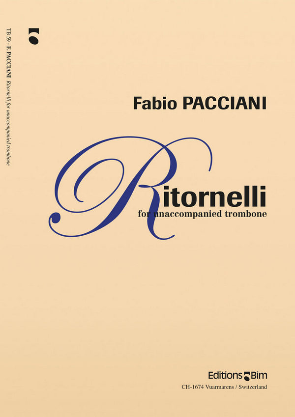 Fabio Pacciani, Ritornelli&nbsp;&nbsp;Posaune&nbsp;&nbsp;Buch
