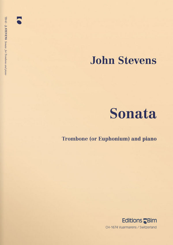 John Stevens, Sonata&nbsp;&nbsp;Posaune und Klavier&nbsp;&nbsp;Buch + Einzelstimme(n)
