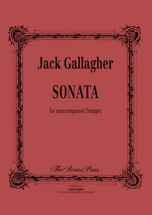 Jack Gallagher, Sonata&nbsp;&nbsp;Trompete&nbsp;&nbsp;Buch