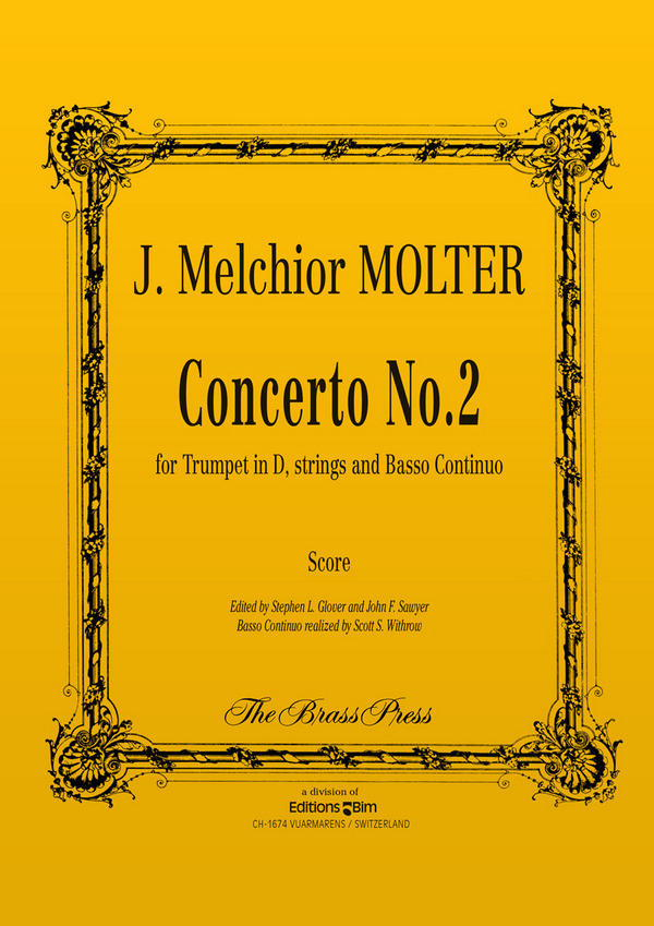 Johann Melchior Molter, Concerto N° 2&nbsp;&nbsp;Trumpet and String Orchestra&nbsp;&nbsp;Partitur
