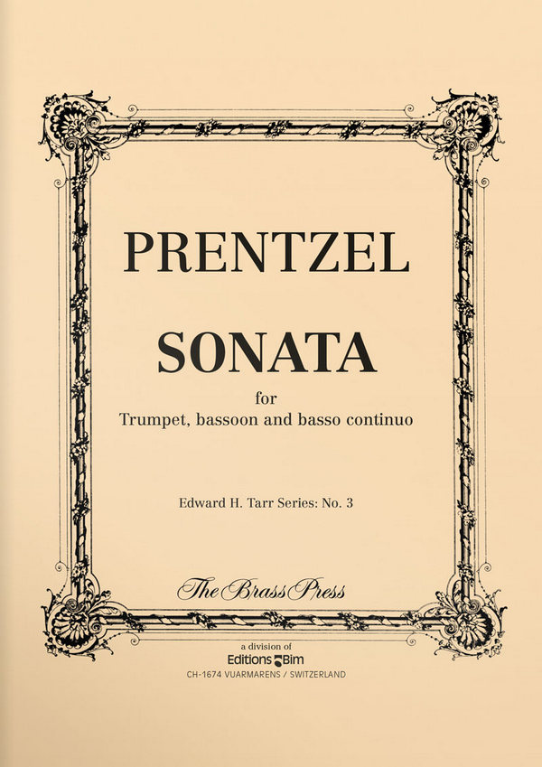 Prentzel, Sonata for Trumpet, Bassoon and Baso Continuo&nbsp;&nbsp;Trumpet, Bassoon and Piano&nbsp;&nbsp;Buch