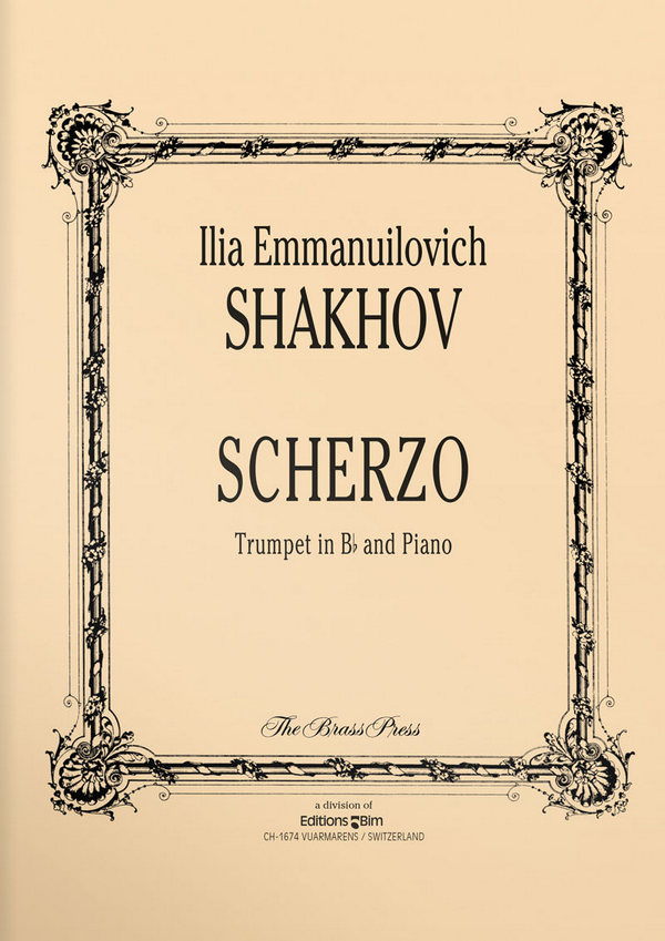 Ilia E. Shakhov, Scherzo&nbsp;&nbsp;Trompete und Klavier&nbsp;&nbsp;Buch