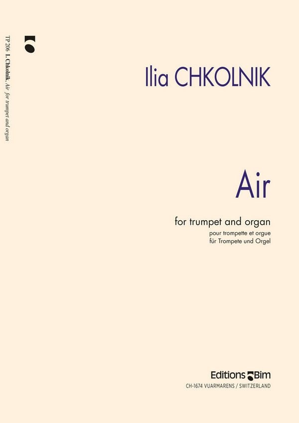 Ilia Chkolnik, Air&nbsp;&nbsp;Trompete und Orgel&nbsp;&nbsp;Buch