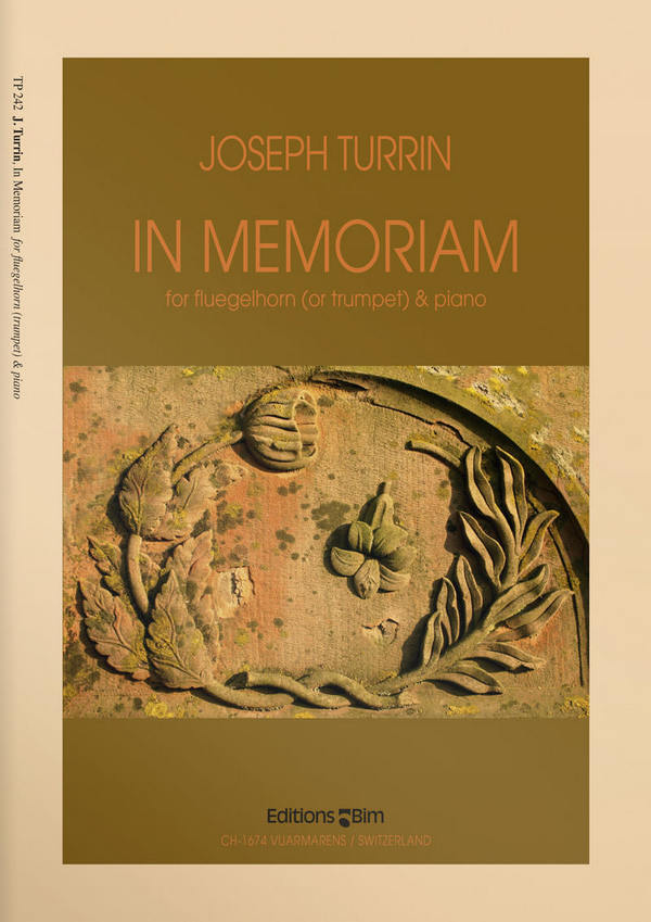 Joseph Turrin, In Memoriam&nbsp;&nbsp;Trompete und Klavier&nbsp;&nbsp;Buch