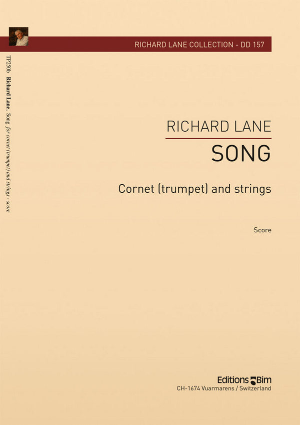 Richard Lane, Song&nbsp;&nbsp;Cornet [Trumpet] and Strings&nbsp;&nbsp;Partitur