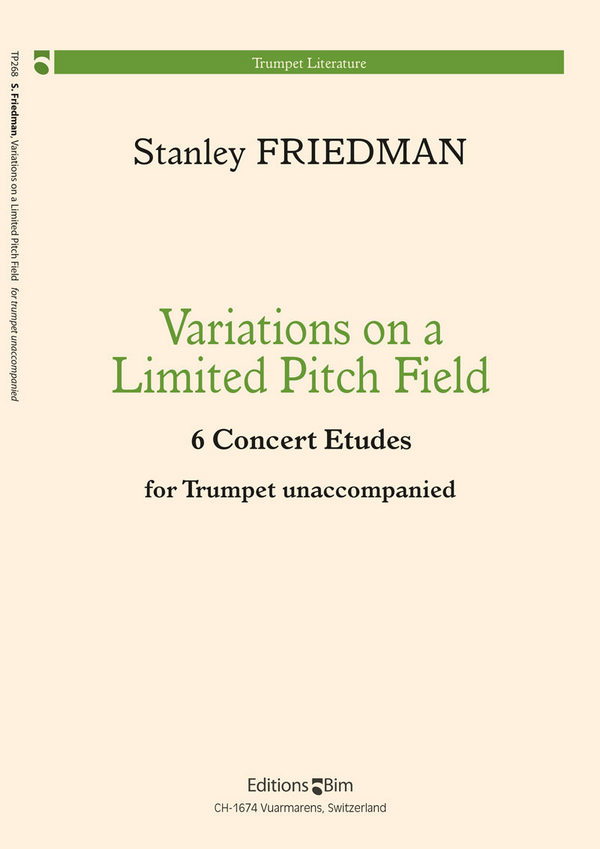 Stanley Friedman, Variations On A Limited Pitch Field&nbsp;&nbsp;Trompete&nbsp;&nbsp;Buch